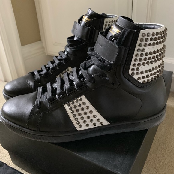 Saint Laurent Studded Sneakers - Picture 3 of 6